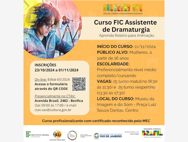 Curso de capacitação audiovisual para mulheres no MIS RJ